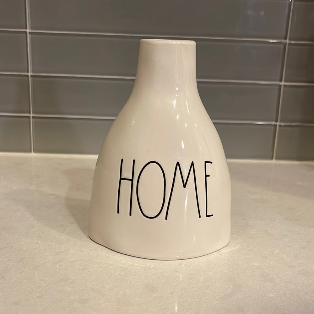 Rae Dunn single flower “home” vase